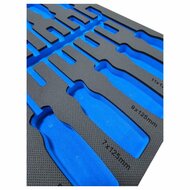 foam inlay voor 8 schroevendraaiers - schuim inlegbak&nbsp;- gereedschapswagen inleg foam&nbsp;- asta