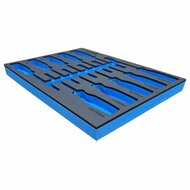 foam inlay voor 8 schroevendraaiers - schuim inlegbak&nbsp;- gereedschapswagen inleg foam&nbsp;- asta