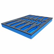 foam inlay voor 8 schroevendraaiers - schuim inlegbak&nbsp;- gereedschapswagen inleg foam&nbsp;- asta