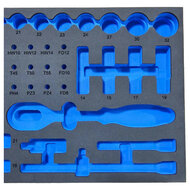 foam inlay voor 44 delig doppen set - schuim inlegbak&nbsp;- gereedschapswagen inleg foam&nbsp;- asta