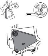 0.9 twinair fiat - alfa romeo - chrysler -&nbsp;blokkeergereedschap - poelieborgpen - vergrendelplaat nokkenas