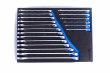 foam inlay steekringsleutel set 19 delig - 6 tot 24 mm - ringsteeksleutel - ringsleutels - steeksleutels - asta
