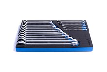 foam inlay steekringsleutel set 19 delig - 6 tot 24 mm - ringsteeksleutel - ringsleutels - steeksleutels - asta