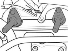 1.2 liter ohc 6v en 12v&nbsp;vag uitlijngereedschap - Krukasborggereedschap&nbsp;-&nbsp;Nokkenas uitlijngereedschap - dis