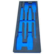 foam inlay voor 4 delig doppen set - schuim inlegbak&nbsp;- gereedschapswagen inleg foam&nbsp;- asta