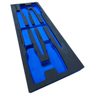 foam inlay voor 4 delig doppen set - schuim inlegbak&nbsp;- gereedschapswagen inleg foam&nbsp;- asta