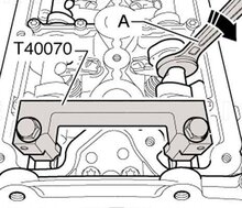 vw en audi&nbsp; 2.4 v6 -2.8 -3.0 - 3.2 - 4.2 v8 - 5.2 v10 fsi&nbsp;nokkenas borggereedschap - krukaspin - kettingspanner borgpen - dis