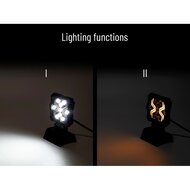 werklamp x-spider 2 -  bouwlamp 9x led + 4 led strips - werklicht - ledlamp - lamp