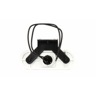 oranje led zijmarkeringslamp met houder - 2x led contourlamp - led zijlamp - breedtelamp - was