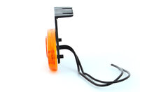 oranje led zijmarkeringslamp met houder - 2x led contourlamp - markeringslamp - positielicht - was