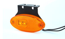 oranje led zijmarkeringslamp met houder - 2x led contourlamp - markeringslamp - positielicht - was