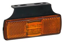 oranje led zijmarkeringslamp met houder - 4x led contourlamp - markeringslamp - positielicht - fristom