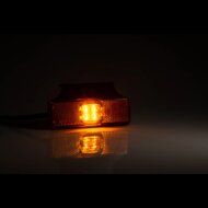 oranje led zijmarkeringslamp met houder - 4x led contourlamp - markeringslamp - positielicht - fristom