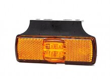 oranje led zijmarkeringslamp met houder - 4x led contourlamp - markeringslamp - positielicht - fristom