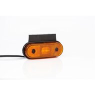 oranje led zijmarkeringslamp met houder + stekker - 4x led markeringslamp - contourlamp - positielicht - fristom
