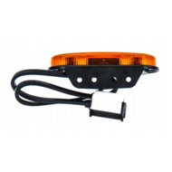 oranje led zijmarkeringslamp met houder + stekker - 4x led markeringslamp - contourlamp - positielicht - fristom