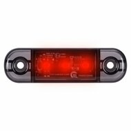 led zijmarkeringslamp donker rood 3x led - contourlamp - zijlamp - markeringslamp