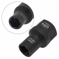 linkse dop 10 mm - spiraaldop 3/8 duims aansluiting - uitdraaidop - satra