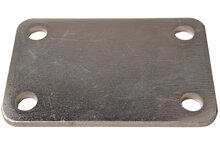 120x80 mm stroppenplaat - montageplaat - stalen plaat - klemplaat