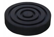 rubberen opname pad 130x120x26 mm - steunrubber - beschermrubber - hefbrug pad