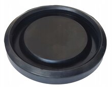 rubberen opname pad 135x120x20 mm - steunrubber - beschermrubber - garagekrik pad