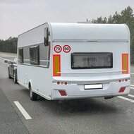 maximale snelheidssticker 70 km/h - snelheid sticker 200 mm - snelheidsbeperking sticker - klasse 1