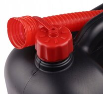 jerrycan 20 liter inhoud - flexibele tuit - brandstofkan - kunststof benzinekan - vloeistof kan - bremher