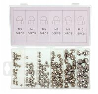 dopmoeren set 155 delig - moerenset - dopmoer - borgmoeren - gmp