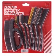 staalborstel set 7 delig - nylon - staal en messing borstels - handborstel&nbsp;- draadborstel - gmp