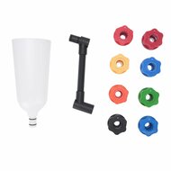 8 delig olietrechter met adapterset - trechter set in koffer - vloeistoftrechter - olie trechterset - olievuller&nbsp;