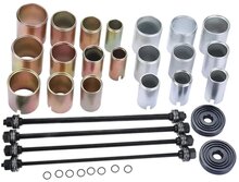 draagarm rubber (de)montage set - bus persset - kogellager pers - wiellager demontageset - keerring montage 