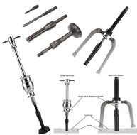 binnenlager trekker set - poelietrekker 16 delig - kogellagertrekker - lagertrekker - wiellager trekset