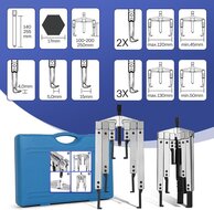 lagertrekker - binnenlager trekker - buitenlagertrekker - poelietrekker - pulley trekset 12 delig