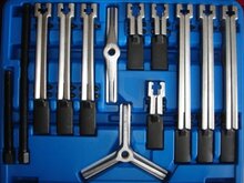 lagertrekker - binnenlager trekker - buitenlagertrekker - poelietrekker - pulley trekset 12 delig