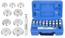 keerring montage set - 10 delig slagset lagers&nbsp;- lager montage set - wiellager pers en druk set - slagschijf - slagadapater&nbsp;