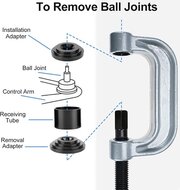 suv kogelgewricht trekker - ford - jeep - dodge&nbsp;- persbussen - lagerdruk set - fusee demontage set