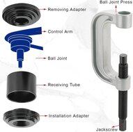 suv kogelgewricht trekker - ford - jeep - dodge&nbsp;- persbussen - lagerdruk set - fusee demontage set