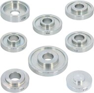 wiellager montage en demontage set - 34 delige persschijven - drukschijven&nbsp;&nbsp;- universele lager montage - lagerada