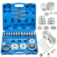 wiellager montage en demontage set - 34 delige persschijven - drukschijven&nbsp;&nbsp;- universele lager montage - lagerada