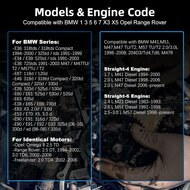 bmw - rover - opel 2.5 en 3.0 diesel m41 m51 m47 tu&nbsp;m57 tu&nbsp;204d3 m47r - nokkenas en krukas borgpen - spanrol en spanriem penn