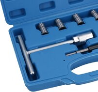 8 delige diesel verstuiverzitting reiniger -&nbsp;injector cleaner - verstuiver zitting schoonmaak set - koolstof frees - freesset