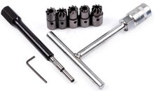 8 delige diesel verstuiverzitting reiniger -&nbsp;injector cleaner - verstuiver zitting schoonmaak set - koolstof frees - freesset