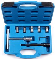 8 delige diesel verstuiverzitting reiniger -&nbsp;injector cleaner - verstuiver zitting schoonmaak set - koolstof frees - freesset