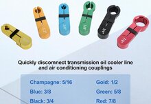 airco en brandstof leidingen demontage set - ontkoppel slangen set - brandstofleiding ontkoppeling - oliekoelerslangen 