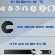 airco en brandstof leidingen demontage set - ontkoppel slangen set - brandstofleiding ontkoppeling - oliekoelerslangen 