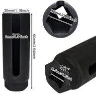 4 delig 25 -27 - 29 - 30 mm diesel injector doppen set - common rail injectordop - dieselverstuiver dop&nbsp;- brandstofsproe