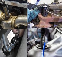 4 delig 25 -27 - 29 - 30 mm diesel injector doppen set - common rail injectordop - dieselverstuiver dop&nbsp;- brandstofsproe