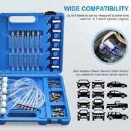 31 delig&nbsp;diesel injectie tester cdi&nbsp;motoren - commonrailtester - injectoren tester - terugloopteseter - diesel fl