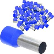 100 delig adereindhuls set - kabelschoen pen - blauw - 2.5mm&sup2; - kabelconnector - connector&nbsp;