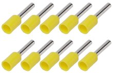 100 delig 6 mm adereindhuls geel - kabelschoen pen - adereind kabelschoenen - connector - connectoren